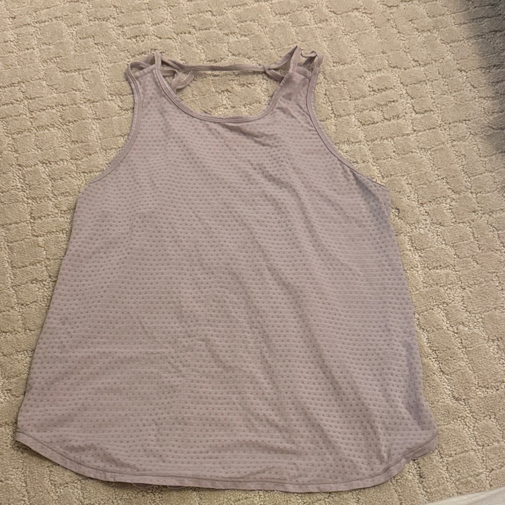 Women's Lavender dotted Sleeveless Top